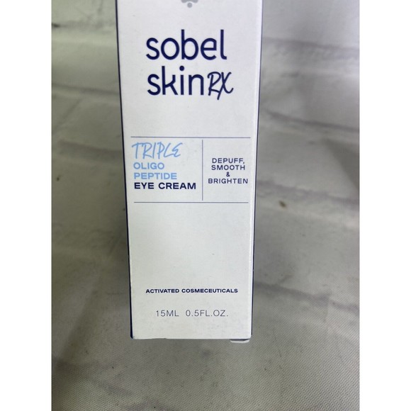 Sobel Skin Rx Triple Oligo Peptide Eye Cream Depuff Smooth Brighten 0.5oz NEW - Picture 2 of 6